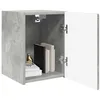 Image de vidaXL Meuble TV Mural Béton 30 x 31 x 40 cm Bois d'ingénierie, Mobilier Moderne pour Le Salon, Console TV stylée, Rangement Mural Minimaliste, Gain de Place, Bois d'ingénierie