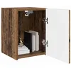Image de vidaXL Meuble TV Mural Bois Ancien 30 x 31 x 40 cm Bois d'ingénierie, Salon Moderne, Meubles Gain de Place, Meuble TV Mural, Console média stylée