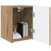 Image de vidaXL Meuble TV Mural Chêne Artisan 30 x 31 x 40 cm Bois d'ingénierie, Mobilier Moderne pour Le Salon, Console TV stylée, Rangement Mural Minimaliste, Gain de Place, Bois d'ingénierie