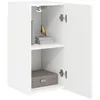 Image de vidaXL Meuble TV Mural Blanc 30 x 31 x 60 cm Bois d'ingénierie, Salon Moderne, Meubles Gain de Place, Meuble TV Mural, Console média stylée