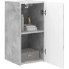 Image de vidaXL Meuble TV Mural 2 pcs Béton 30 x 31 x 60 cm Bois d'ingénierie, Mobilier Moderne pour Le Salon, Console TV stylée, Rangement Mural Minimaliste, Gain de Place, Bois d'ingénierie