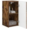 Image de vidaXL Meuble TV Mural Montage Mural 2 pcs Chêne fumé 30 x 31 x 60 cm, Mobilier Moderne pour Le Salon, Console TV stylée, Rangement Mural Minimaliste, Gain de Place, Bois d'ingénierie