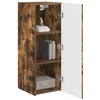 Image de vidaXL Meuble TV Mural Montage Mural 2 pcs Chêne fumé 30 x 31 x 80 cm, Mobilier Moderne pour Le Salon, Console TV stylée, Rangement Mural Minimaliste, Gain de Place, Bois d'ingénierie