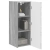 Image de vidaXL Meuble TV Mural Gris Sonoma 30 x 31 x 80 cm Bois d'ingénierie, Mobilier Moderne pour Le Salon, Console TV stylée, Rangement Mural Minimaliste, Gain de Place, Bois d'ingénierie