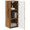 Image de vidaXL Meuble TV Mural Bois Ancien 30 x 31 x 80 cm Bois d'ingénierie, Salon Moderne, Meubles Gain de Place, Meuble TV Mural, Console média stylée