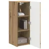 Image de vidaXL Meuble TV Mural 2 pcs Chêne Artisan 30 x 31 x 80 cm, Salon Moderne, Meubles Gain de Place, Meuble TV Mural, Console média stylée