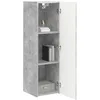 Image de vidaXL Meuble TV Mural Béton 30 x 31 x 100 cm Bois d'ingénierie, Mobilier Moderne pour Le Salon, Console TV stylée, Rangement Mural Minimaliste, Gain de Place, Bois d'ingénierie