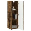 Image de vidaXL Meuble TV Mural Montage Mural 2 pcs Chêne fumé 30 x 31 x 100 cm, Mobilier Moderne pour Le Salon, Console TV stylée, Rangement Mural Minimaliste, Gain de Place, Bois d'ingénierie