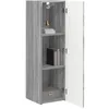 Image de vidaXL Meuble TV Mural Gris Sonoma 30 x 31 x 100 cm Bois d'ingénierie, Mobilier Moderne pour Le Salon, Console TV stylée, Rangement Mural Minimaliste, Gain de Place, Bois d'ingénierie