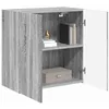 Image de vidaXL Meuble TV Mural Gris Sonoma 59,5 x 31 x 60 cm Bois d'ingénierie, Organisateur Moderne pour Salon, Rangement Mural, Centre de Divertissement Robuste, étagères flottantes Design et spacieuses