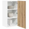 Image de vidaXL Armoire Suspendue Riga Chêne Artisan et Blanc 40 x 31 x 80 cm, Meuble de Cuisine Moderne, Rangement spacieux, Armoire utile rectangulaire, Solutions d'organisation
