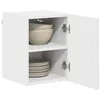 Image de vidaXL Meuble Mural de Cuisine Blanc 30 x 31 x 40 cm Bois d'ingénierie, Meuble de Cuisine rectangulaire Moderne, Rangement Mural spacieux, Organisateur Contemporain pour rénovation