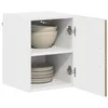 Image de vidaXL Meuble Mural de Cuisine avec Porte Chêne Sonoma 30 x 31 x 40 cm, Meuble de Cuisine rectangulaire Moderne, Rangement Mural spacieux, Organisateur Contemporain pour rénovation