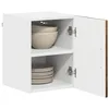 Image de vidaXL Panneau de Lave-Vaisselle Kalmar 2 pc Chêne fumé