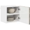 Image de vidaXL Armoire de Cuisine Kalmar Chêne fumé 40 x 31 x 40 cm, Cabinet de Cuisine rectangulaire Moderne, unité Murale avec Grand Espace de Rangement, Organisateur Contemporain pour rénovation de Maison
