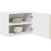 Image de vidaXL Meuble Mural de Cuisine 2 pcs Chêne Sonoma 50 x 31 x 40 cm, Meuble de Cuisine rectangulaire Moderne, Rangement Mural spacieux, Organisateur Contemporain pour rénovation