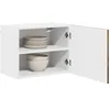 Image de vidaXL Meuble Mural de Cuisine 2 pcs Chêne fumé 50 x 31 x 40 cm, Meuble de Cuisine rectangulaire Moderne, Rangement Mural spacieux, Organisateur Contemporain pour rénovation