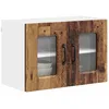 Image de vidaXL Panneau de Lave-Vaisselle Kalmar 2 pcs Bois Ancien, Étagère de Cuisine Moderne, Solutions de Rangement Pratiques, Meuble Mural rectangulaire pour Vos Essentiels