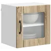 Image de vidaXL Armoire de Cuisine 2 pcs Chêne Sonoma 40 x 31 x 40 cm, Cabinet de Cuisine Moderne, Rangement Mural rectangulaire, Organisation Durable, Solution Efficace pour la Maison, poignée Noire