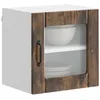 Image de vidaXL Armoire de Cuisine 2 pcs Chêne fumé 40 x 31 x 40 cm, Cabinet de Cuisine Moderne, Rangement Mural rectangulaire, Organisation Durable, Solution Efficace pour la Maison, poignée Noire