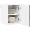 Image de vidaXL Armoire de Cuisine Gris Sonoma 30 x 31 x 40 cm, Cabinet de Cuisine Moderne, Rangement Mural rectangulaire, Organisation Durable, Solution Efficace pour la Maison, poignée Noire