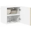 Image de vidaXL Meuble Mural Lucca 2 pcs Chêne Sonoma 40 x 31 x 40 cm, Solutions de Cuisine Modernes, Panneau rectangulaire en Bois, Protection pour Lave-Vaisselle, Gain de Place