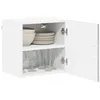Image de vidaXL Meuble Mural Lucca 2 pcs Sonoma Gris 40 x 31 x 40 cm, Solutions de Cuisine Modernes, Panneau rectangulaire en Bois, Protection pour Lave-Vaisselle, Gain de Place