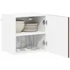 Image de vidaXL Meuble Mural Lucca 2 pcs Chêne Brun 40 x 31 x 40 cm, Solutions de Cuisine Modernes, Panneau rectangulaire en Bois, Protection pour Lave-Vaisselle, Gain de Place