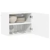 Image de vidaXL Armoire de Cuisine Blanc 50 x 31 x 40 cm Bois d'ingénierie, Cabinet de Cuisine Moderne, Rangement Mural rectangulaire, Organisation Durable, Solution Efficace pour la Maison, poignée Noire