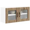 Image de vidaXL Armoire de Cuisine Chêne Artisanal 80 x 31 x 40 cm, Cabinet de Cuisine Moderne, Rangement Mural rectangulaire, Organisation Durable, Solution Efficace pour la Maison, poignée Noire