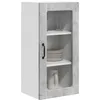 Image de vidaXL Cabinet en Verre Mural Lucca Gris béton 40 x 31 x 80 cm, Solutions de Cuisine Modernes, Panneau rectangulaire en Bois, Protection pour Lave-Vaisselle, Gain de Place