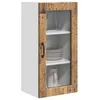 Image de vidaXL Armoire de Cuisine Bois Ancien 40 x 31 x 80 cm, Cabinet de Cuisine Moderne, Rangement Mural rectangulaire, Organisation Durable, Solution Efficace pour la Maison, poignée Noire