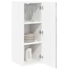 Image de vidaXL Armoire de Cuisine 2 pcs Gris béton 30 x 31 x 80 cm, Cabinet de Cuisine Moderne, Rangement Mural rectangulaire, Organisation Durable, Solution Efficace pour la Maison, poignée Noire