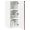 Image de vidaXL Armoire de Cuisine 2 pcs Bois Ancien 30 x 31 x 80 cm, Cabinet de Cuisine Moderne, Rangement Mural rectangulaire, Organisation Durable, Solution Efficace pour la Maison, poignée Noire