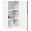 Image de vidaXL Armoire de Cuisine Bois Ancien 40 x 31 x 80 cm, Cabinet de Cuisine Moderne, Rangement Mural rectangulaire, Organisation Durable, Solution Efficace pour la Maison, poignée Noire