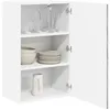 Image de vidaXL Armoire de Cuisine Gris Sonoma 50 x 31 x 80 cm, Cabinet de Cuisine Moderne, Rangement Mural rectangulaire, Organisation Durable, Solution Efficace pour la Maison, poignée Noire