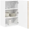 Image de vidaXL Meuble Mural Lucca Bois Ancien 50 x 31 x 80 cm, Solutions de Cuisine Modernes, Panneau rectangulaire en Bois, Protection pour Lave-Vaisselle, Gain de Place