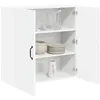 Image de vidaXL Meuble Mural Lucca Blanc 80 x 31 x 80 cm Bois d'ingénierie, Solutions de Cuisine Modernes, Panneau rectangulaire en Bois, Protection pour Lave-Vaisselle, Gain de Place