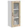 Image de vidaXL Cabinet en Verre Mural Lucca Chêne Sonoma 40 x 31 x 100 cm, Solutions de Cuisine Modernes, Panneau rectangulaire en Bois, Protection pour Lave-Vaisselle, Gain de Place