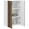 Image de vidaXL Armoire de Cuisine Bois Ancien 60 x 31 x 100 cm, Cabinet de Cuisine Moderne, Rangement Mural rectangulaire, Organisation Durable, Solution Efficace pour la Maison, poignée Noire