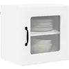 Image de vidaXL Armoire de Cuisine Blanc 40 x 31 x 40 cm Bois d'ingénierie, Unité de Cuisine Moderne, Meuble Pratique, Solutions de Rangement murales, étagères Simples, Options fonctionnelles