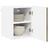 Image de vidaXL Armoire de Cuisine avec Porte 2 pcs Chêne fumé 30 x 31 x 40 cm, Unité de Cuisine Moderne, Meuble Pratique, Solutions de Rangement murales, étagères Simples, Options fonctionnelles