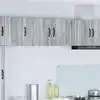 Image de vidaXL Armoire de cuisine avec porte 2 pcs Gris Sonoma 40 x 31 x 40 cm