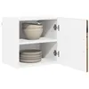 Image de vidaXL Armoire de Cuisine avec Porte 2 pcs Bois Ancien 40 x 31 x 40 cm, Unité de Cuisine Moderne, Meuble Pratique, Solutions de Rangement murales, étagères Simples, Options fonctionnelles