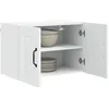 Image de vidaXL Armoire de Cuisine Blanc 60 x 31 x 40 cm Bois d'ingénierie, Unité de Cuisine Moderne, Meuble Pratique, Solutions de Rangement murales, étagères Simples, Options fonctionnelles