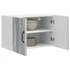 Image de vidaXL Armoire de Cuisine avec Porte 2 pcs Gris Sonoma 60 x 31 x 40 cm, Unité de Cuisine Moderne, Meuble Pratique, Solutions de Rangement murales, étagères Simples, Options fonctionnelles