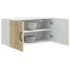 Image de vidaXL Armoire de Cuisine avec étagère Chêne Sonoma 80 x 31 x 40 cm, Unité de Cuisine Moderne, Meuble Pratique, Solutions de Rangement murales, étagères Simples, Options fonctionnelles