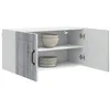 Image de vidaXL Meuble Mural Porto Gris Sonoma 80 x 31 x 40 cm, Armoire de Cuisine en Bois Moderne, Murale, Rangement Compact, Design Pratique, Meuble en Bois Durable