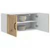 Image de vidaXL Armoire de Cuisine avec étagère Chêne Artisanal 80 x 31 x 40 cm, Unité de Cuisine Moderne, Meuble Pratique, Solutions de Rangement murales, étagères Simples, Options fonctionnelles