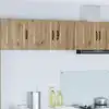 Image de vidaXL Armoire de cuisine avec étagère Chêne artisanal 80 x 31 x 40 cm
